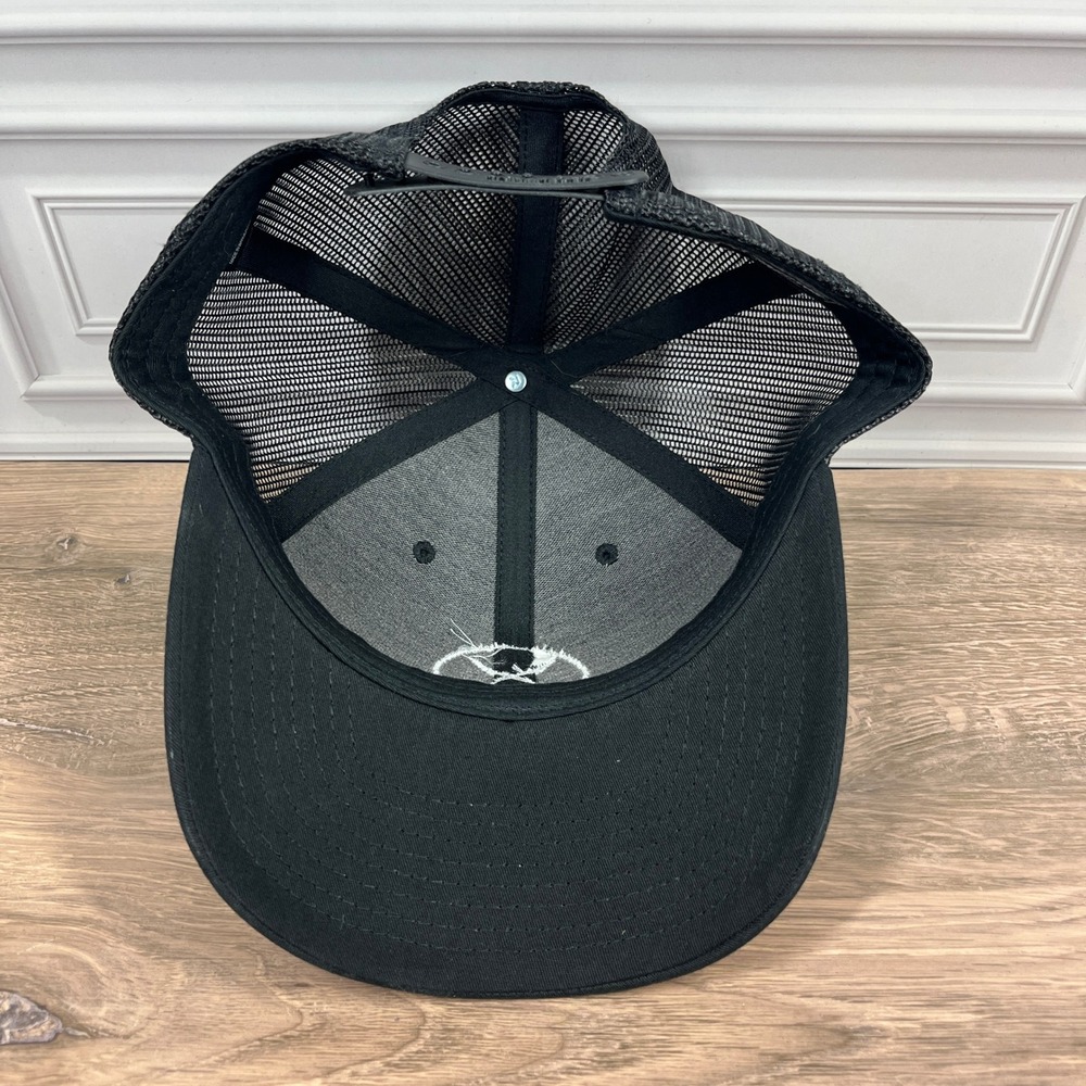 Richardson DeWalt Trucker Hat Mens OSFM Black Mesh Snapback Style 112 Cap‎ - Picture 7 of 12